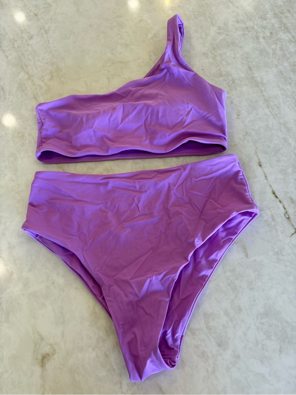 Amazon Women Swim Bikini Set in Lavender Purple
